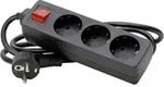 Kopp 129715009 Steckdosenleiste mit Schalter 3fach Schwarz Schutzkontakt 1St.