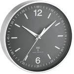 TFA Analoge Funk-Wanduhr mit Aluminium-Rahmen