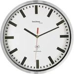 Techno Line WT8990 Funk Wanduhr 30cm x 50mm Silber (metallic)