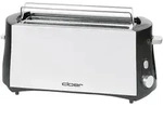 Cloer Toaster 3710 Doppel-Langschlitztoaster mit eingebautem Br&ouml;tchenaufsatz