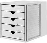HAN Systembox 1450-11 Schubladenbox Lichtgrau DIN A4, DIN C4 Anzahl der Schubf&auml;cher: