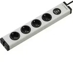 Ehmann 0600c0a052031 Steckdosenleiste 4fach Grau Schutzkontakt 1St.