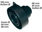 Metabo Multi Absaugadapter Passend f&uuml;r Sauganschluss: 100 mm, 44 mm, 58 mm