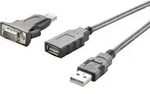 Seriell, USB 2.0 Anschlusskabel [1x USB 2.0 Stecker A - 1x D-SUB-Stecker 9pol.] 1.00