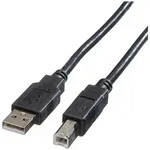 Roline USB-Kabel USB 2.0 USB-A Stecker, USB-B Stecker 3.00 m Schwarz Geschirmt