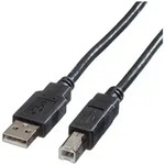 Roline USB-Kabel USB 2.0 USB-A Stecker, USB-B Stecker 4.50m Schwarz Geschirmt