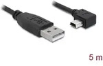 Delock USB-Kabel USB 2.0 USB-A Stecker, USB-Mini-B Stecker 5.00m Schwarz 82684