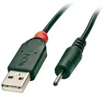 LINDY USB-Kabel USB 2.0 USB-A Stecker, DC Stecker 2,5mm 1.50m Schwarz 70265