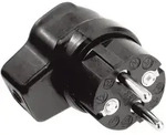 Kalthoff 919171 Schutzkontakt-Winkelstecker Gummi 250V Schwarz IP44