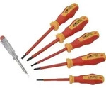 Br&uuml;der Mannesmann VDE Schraubendreher-Set 6teilig Schlitz, Kreuzschlitz Phillips