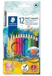 STAEDTLER Buntstifte Noris aquarell 12er Set + Pinsel