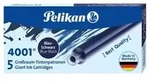 Pelikan Tintenpatronen 4001&reg; 5er Set Gro&szlig;raum-Patronen, Blau-Schwarz