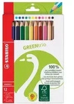 STABILO Umweltfreundlicher Dreikant-Buntstift - GREENtrio - 12er Pack - mit 12