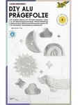 FOLIA Bastelartikel Pr&auml;gefolienmappe 70, 18,5x29cm, 3 Blatt, silber