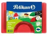 Pelikan Wachsmalstifte wasserfest dick dreieckig, 8er Set