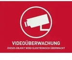 ABUS AU1321 Warnaufkleber Video&uuml;berwachung Sprachen Deutsch (B x H) 74 mm x 52.5 mm