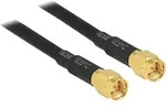Delock WLAN-Antennen Anschlusskabel [1x SMA-Stecker - 1x SMA-Stecker] 10.00 m Schwarz
