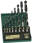 Br&uuml;der Mannesmann M54308 Holz-Spiralbohrer-Set 8teilig 3 mm, 4 mm, 5 mm, 6 mm, 7 mm,