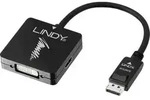 LINDY 41028 DisplayPort / HDMI / VGA / DVI Konverter [1x DisplayPort Stecker - 3x