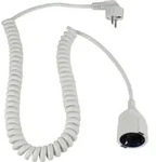 AS Schwabe 70412 Strom Verl&auml;ngerungskabel 16 A Wei&szlig; 2.50 m H05VV-F 3G 1,5 mm2