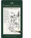 Faber-Castell Bleistifte Castell 9000 Design Set, 5B-5H, 12er Set
