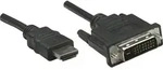 Manhattan DVI / HDMI Adapterkabel DVI-D 24+1pol. Stecker, HDMI-A Stecker 3.00 m
