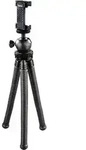 Hama FlexPro Dreibeinstativ 1/4 Zoll Arbeitsh&ouml;he=16 - 27 cm Schwarz F&uuml;r Smartphones