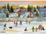 Evening Skating by Patricia Bourque