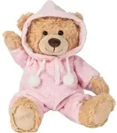 Teddy Hermann 91386 - Schlafanzugb&auml;r, B&auml;r im rosa Schlafanzug, 30 cm
