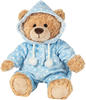 Teddy Hermann 91387 - Schlafanzugbär, Bär im blauen Schlafanzug, 30 cm