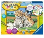 CreArt, Malen nach Zahlen Kinder - Kleine Leoparden
