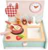 Tender Leaf 7508201 - Spielküche, Mini Chef Kitchenette, Holz, 11-teilig