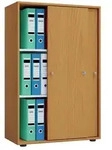 B&uuml;roschrank Aktenschrank Schiebet&uuml;ren Lona 3fach
