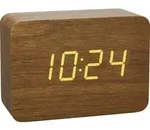 TFA Dostmann 60.2549.08 Funk Wecker Holz, Braun Alarmzeiten 1