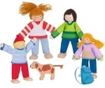 Biegepuppen Camping-Familie