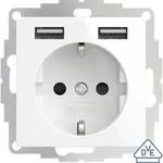 2USB 2U-449276 Unterputz-Steckdose VDE, mit USB, erh&ouml;hter Ber&uuml;hrungsschutz IP20