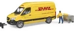 bruder 02671 MB Sprinter DHL mit Fahrer und Zubeh&ouml;r