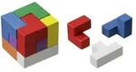Philos 3519 - Soma W&uuml;rfel, bunt, W&uuml;rfel-Puzzlespiel, Denkspiel, Knobelspiel,