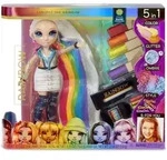 Rainbow High 569329E7C - 5-in-1 Haarstudio inkl. Modepuppe Amaya Raine,