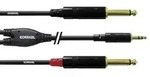 Cordial CFY1,5WPP Audio Adapterkabel [1x Klinkenstecker 3.5 mm - 2x Klinkenstecker