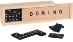 Dominospiel im Holzkasten