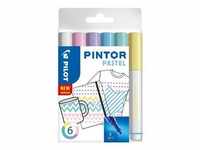 PILOT Marker Pintor Pastell fein 6er Set