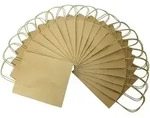 Folia Papiert&uuml;ten, Geschenkt&uuml;ten 125g/m2 Kraftpapier, 20 St&uuml;ck natur