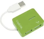 LogiLink UA0138 USB-Hub 4 Port USB-A USB 2.0 480 MBit/s Gr&uuml;n UA0138