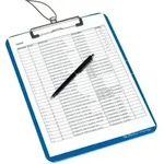 Herlitz Klemmbrett Polystyrol A4, Opak Blau