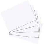 Herlitz Karteikarte A7 blanko wei&szlig; 100er Packung