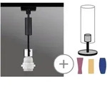 Paulmann Hochvolt-Schienensystem-Leuchte 1phasig 20W Schwarz (matt), Chrom