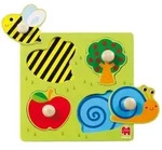 Holzpuzzle Biene, Apfelbaum und Schnecke
