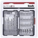 Kwb 108955 39teilig Bohrer- und Bit-Sortiment Metall, Stein, Beton, Holz, Mauerwerk