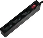 LogiLink LPS230B Steckdosenleiste mit Schalter 3fach Schwarz Konturenstecker 1St.